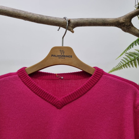 팜스프링스 캐시미어 반전  브이넥 니트 티셔츠SKRL 234497