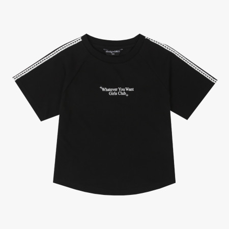 [행복한백화점][더데이걸]레이스 테이프 반팔티  TGRA25518