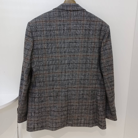 남성브라운큰체크모직자켓cdaa6jk4105(86)