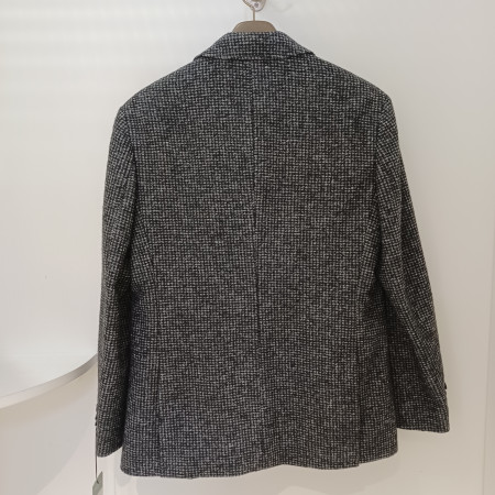 남성검정모직체크자켓cdaa8jk4103(98)