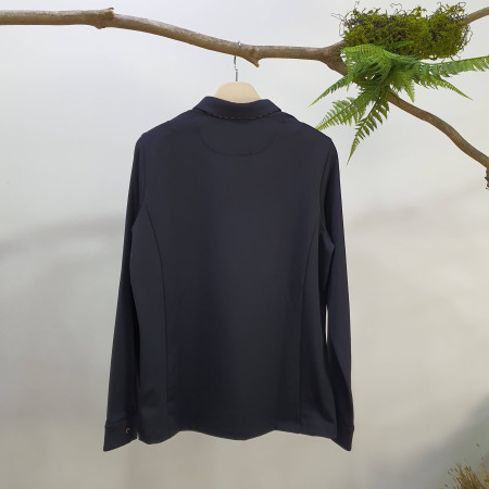 [행복한백화점][마코]커프스마에체크배색제에리티셔츠(블랙,베이지)MNW3TS02