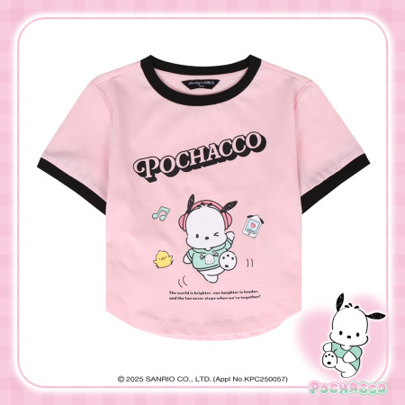 [행복한백화점][더데이걸]포차고 배색 링커 티셔츠  TGRA2536P