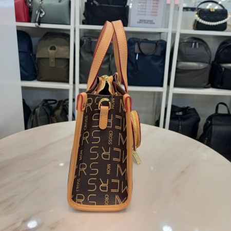 동전참장식토트백 브라운 WT99651