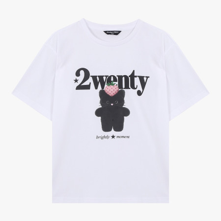 [행복한백화점][더데이걸]티지냥이  베리 반팔티  TGRA26313