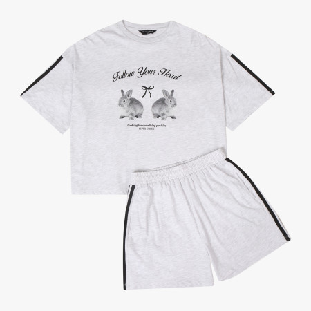 [행복한백화점][더데이걸]박시핏 반팔세트  TGMS25301