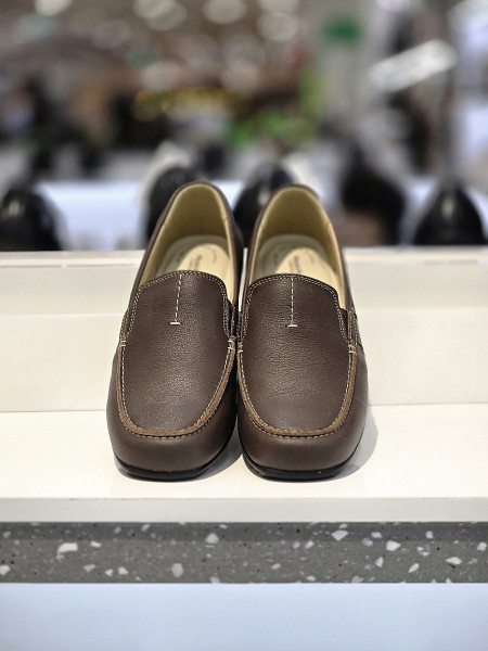 [행복한백화점][허시파피]여성 4CM 웨지굽 컴포트 캐주얼 로퍼 단화 3FP473