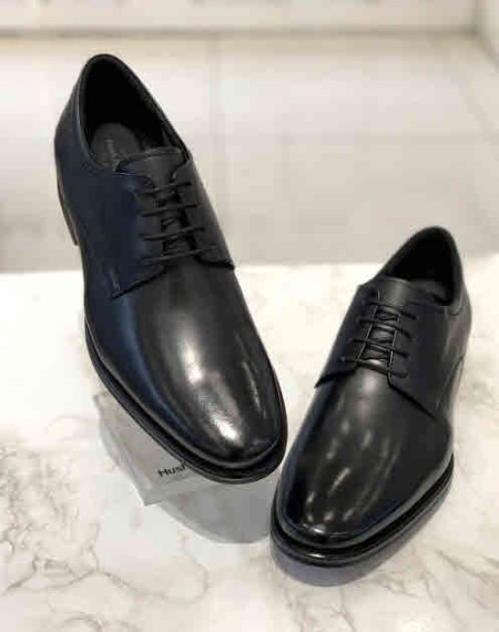 [행복한백화점][허시파피]남성 블랙 3cm 베이직 광폭 컴포트 정장구두 3MN372