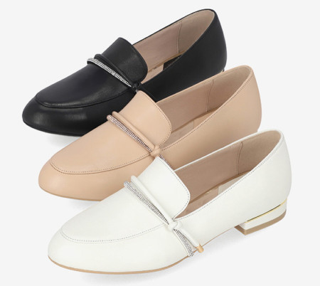 [행복한백화점][엘칸토]여성 양가죽 매듭장식 몰드로퍼 2cm LCWD38