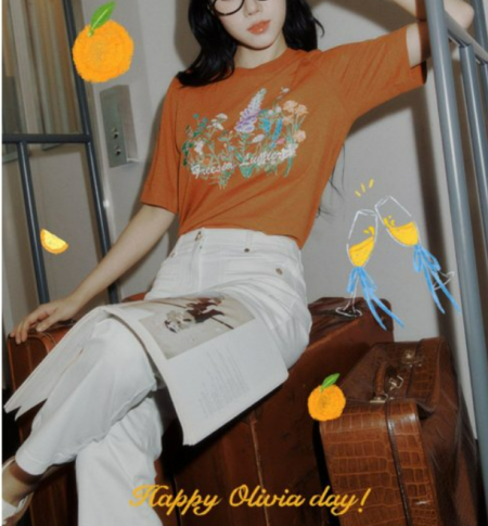 [행복한백화점][올리비아로렌]여성케주얼 티셔츠 VOCAS5M4391