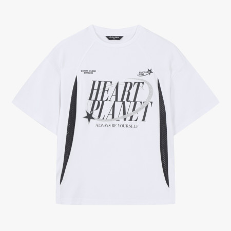 [행복한백화점][더데이걸]불록코어 곡선배색 반팔티  TGRA25303