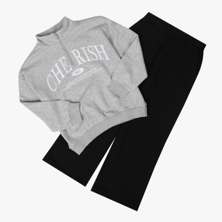 [행복한백화점][더데이걸]반집업  레터  셋업   TGMS25801 