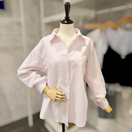 [행복한백화점][페이지플린]카라 줄지 셔츠 F5ABL019A