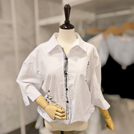 [행복한백화점][페이지플린]스트링 레터링 셔츠 F5BBL513A