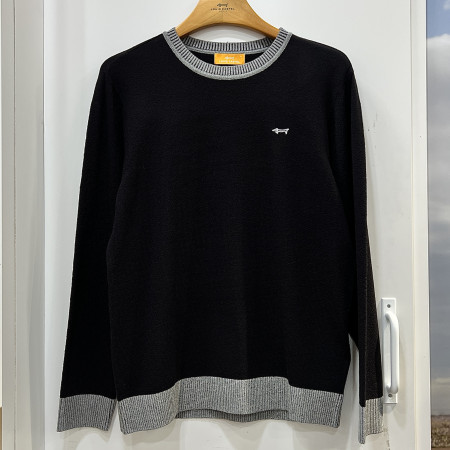 [행복한백화점][루이까스텔]SS 비비드 원톤 라운드넥 긴팔 니트 티셔츠 남성 7MESW301