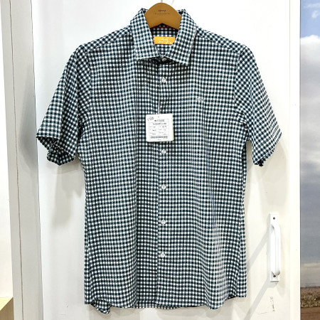 [행복한백화점][루이까스텔]SS 시어서커 깅엄 체크 면혼방 반팔 셔츠 남성 7MESH401