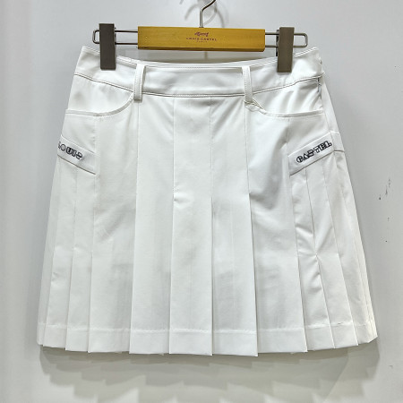 [행복한백화점][루이까스텔]A라인 솔리드 라인밴드 전체플리트 큐롯 스커트 여성 치마 7LESQ302