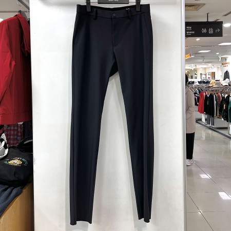 [행복한백화점][디즈니골프]스팍스 허리 로고밴드 장식 슬림핏 팬츠 블랙 남성 바지 SO3MPA002