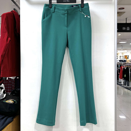 [행복한백화점][디즈니골프]밑단 뒷트임 일자핏 긴바지 그린 여성 팬츠 DO3LPA006