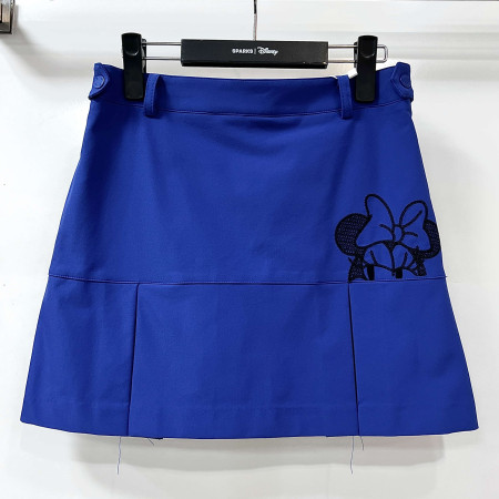 [행복한백화점][디즈니골프]캐릭터 자수 포인트 큐롯 스커트 다크블루 여성 치마 DO3LCR001