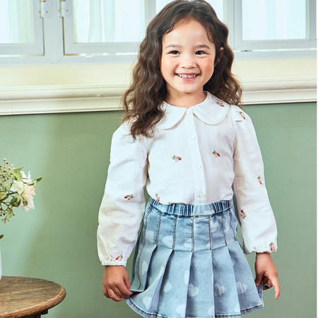 [행복한백화점][토토헤로스]핑크블룸블라우스 꽃자수블라우스 12452106011