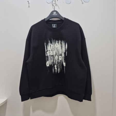 [행복한백화점][행텐주니어]틴즈  봄 여아 더블페이스 트렌드 그래픽 맨투맨티셔츠 1456013120107 BK