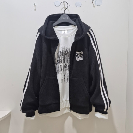 [행복한백화점][행텐주니어]틴즈 봄 여아 웨일 그래픽 후드집업 1456013420546 BK