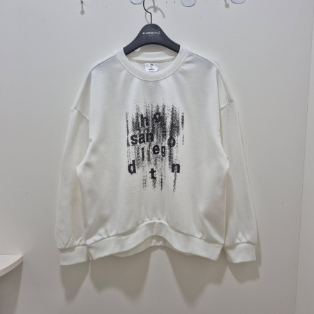 [행복한백화점][행텐주니어]틴즈  봄 여아 더블페이스 트렌드 그래픽 맨투맨티셔츠 1456013120107 WH