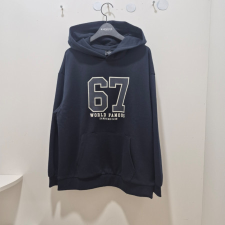 [행복한백화점][행텐주니어]틴즈 봄 식스세븐67 블록코어 후드티셔츠 1456003121807 네이비