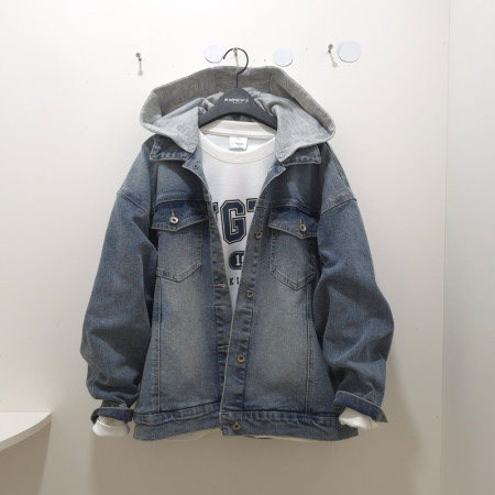 [행복한백화점][행텐주니어]후드 디테쳐블 데님 트러커 자켓  1456001020110  블루