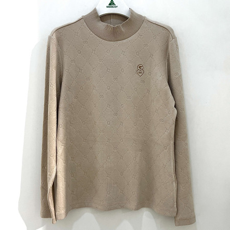 [행복한백화점][그린조이]엠보 폴라 티셔츠 베이지 여성 GF23KL28W