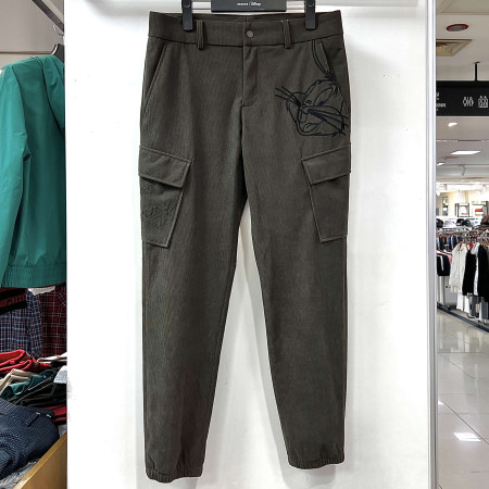 [행복한백화점][디즈니골프]벅스버니 코듀로이 조거핏 팬츠 카키 남성 바지 SO3MPA015