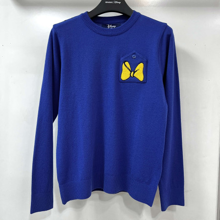 [행복한백화점][디즈니골프]간절기 라운드 긴팔 니트 티셔츠 다크블루 여성 DO3LKT008