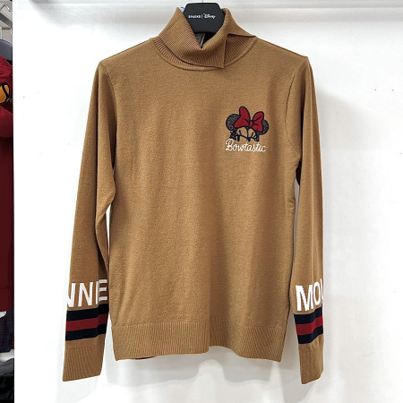 [행복한백화점][디즈니골프]울 아트웍 자수 터틀넥 니트 스웨터 베이지 여성 DO3LKT006