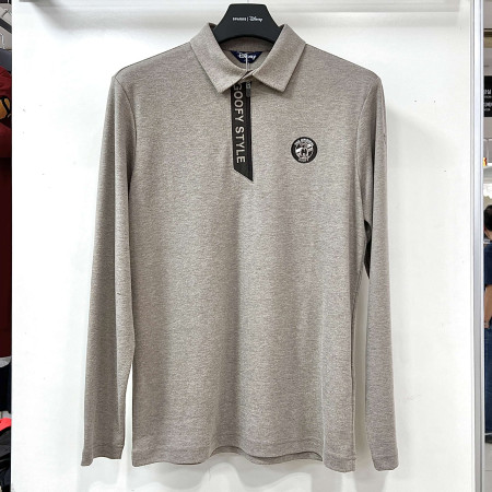 [행복한백화점][디즈니골프]간절기 기본 카라 티셔츠 베이지 남성 DO3MTS007