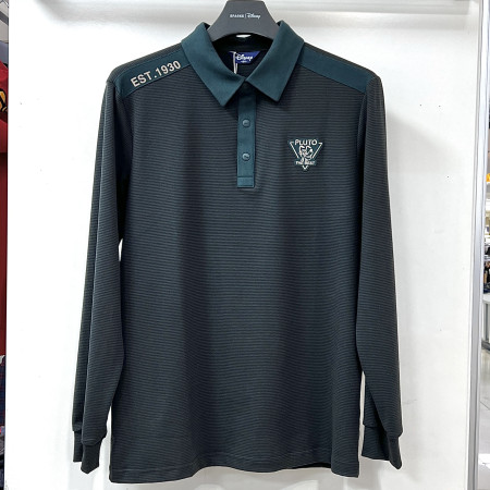 [행복한백화점][디즈니골프]잔스트라이프 카라 배색 티셔츠 그린 남성 DO3MTS008