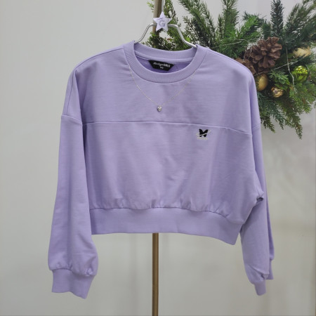 [행복한백화점][더데이걸]미니쮸리 하트크롭 목걸이 맨투맨  TGMA24106