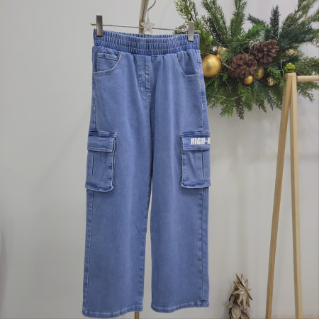 [행복한백화점][더데이걸]카고포켓조거데님 TGTJ24103