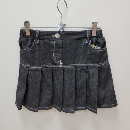 [행복한백화점][더데이걸]얇은 흑청 플리츠 스커트  TGWH24S01