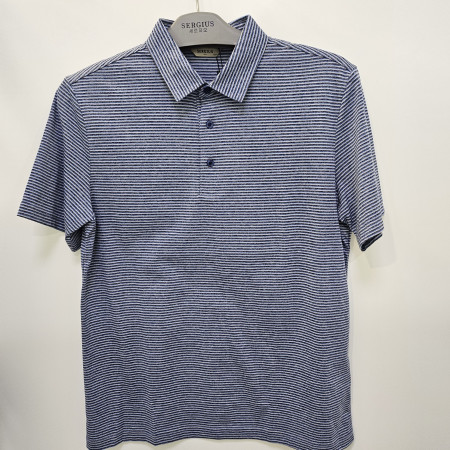 [행복한백화점][세르지오] 멀티 블루 반팔 티셔츠  stsdkmj2728