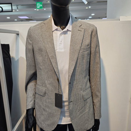 [행복한백화점][세르지오]마이크로 사각패턴 폴리여름 자켓  sjkurme2225