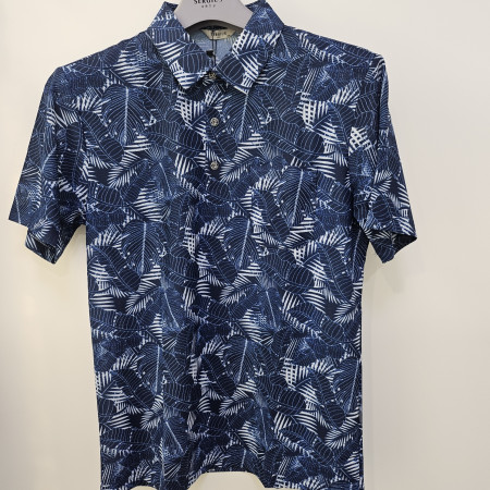 [행복한백화점][세르지오]나염 시리즈 네이비 반팔 티셔츠 stsvbmf2609