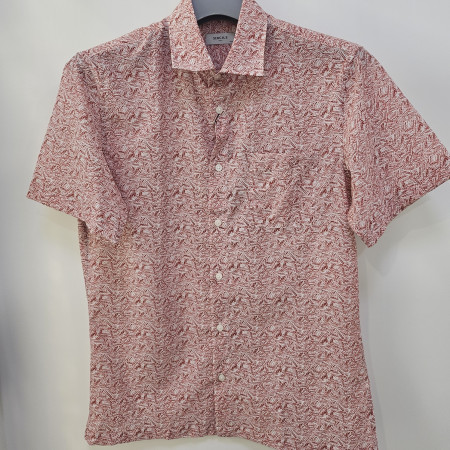 [행복한백화점][세르지오]빗살 프린트 반팔 남방  sytncme2424