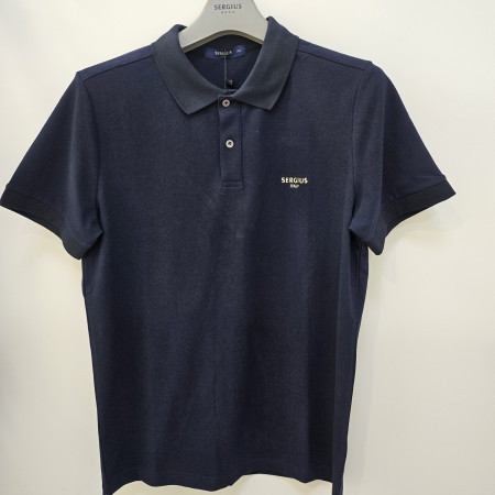 [행복한백화점][세르지오]pk면 기본  네이비 반팔 티셔츠 stsurme2202