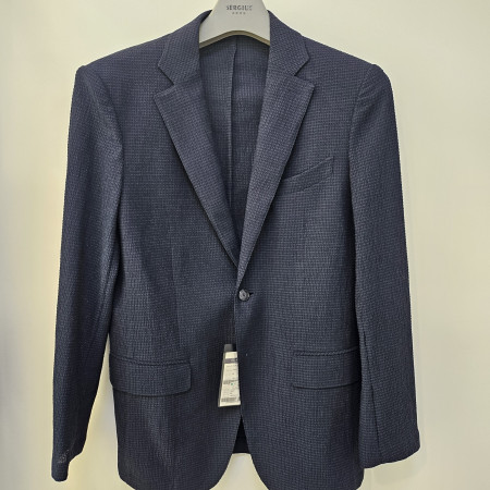 [행복한백화점][세르지오]타공 와플 조직 네이비 자켓  sjkurmj2257