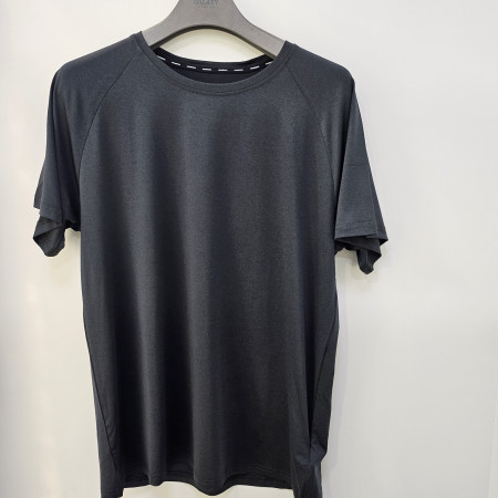 [행복한백화점][세르지오]쿨 냉감 스판  블랙 라운드 반팔 티셔츠 stsjbme2930a