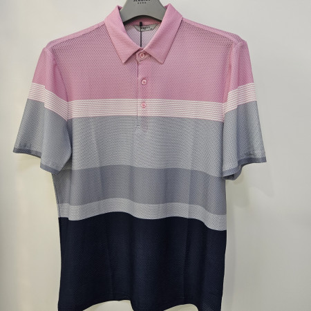 [행복한백화점][세르지오]엠보    핑크 나염  프린트 반팔 티셔츠 stsvbme2719a