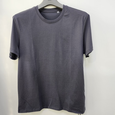 [행복한백화점][세르지오]면혼방 그레이 라운드 반팔 티셔츠 stsjbme2943