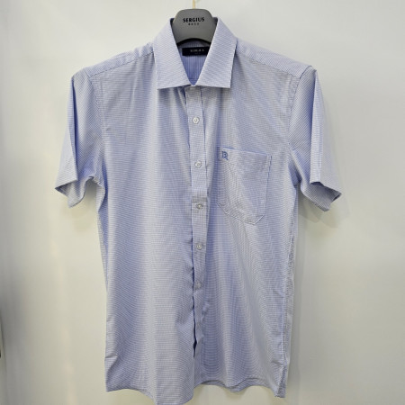 [행복한백화점][세르지오]라이트 블루 잠체크 반팔 셔츠 syturfe2221a