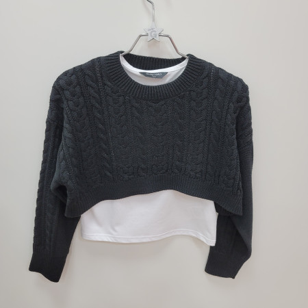 [행복한백화점][더데이걸]나시세트크롭 스웨터  TGKA24W01