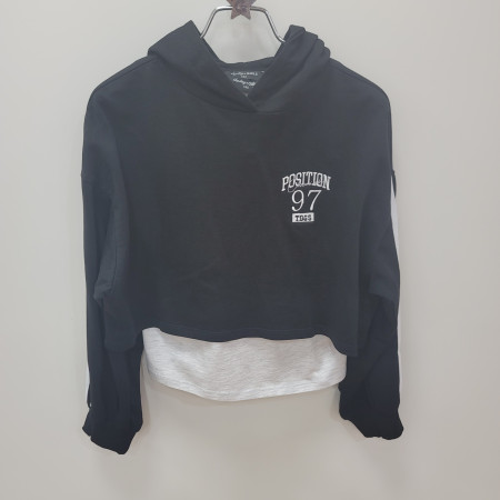 [행복한백화점][더데이걸]후두 크롭 나시세트  TGMS24802